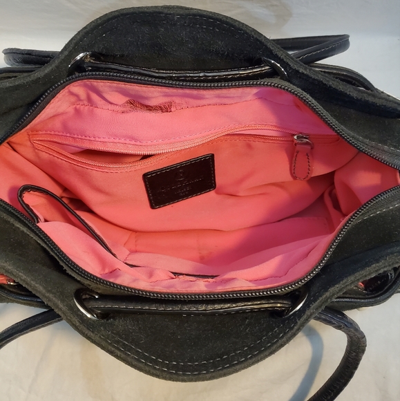 Cole Haan black suede handbag - Picture 5 of 10